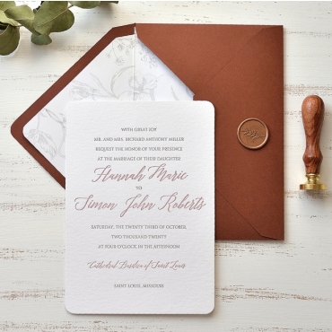 Invitatie de nunta Cotton Paper 115414