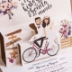 Invitatie de nunta bicicleta 39829