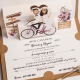 Invitatie de nunta bicicleta 39829